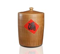 Food Grain Dispenser with Lid, Airtight Storage Jar, Large Capacity Rice Container, Kitchen Sealed Rice Bucket for Cereal, Flour, Sugar, Coffee, Tea