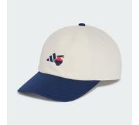 adidas Unisex Food Graphic Dad Cap, Off White/Dark Blue, M-L