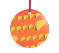 Food Graphics Funny Print Acrylic Shaped Pendant for Christmas Holiday Parties,Decorative Hanging Souvenir