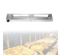 Food Heat Lamp Strip - Commercial Electric Warming Lights, Stainless Steel Design, Temperature Adjustable 30-85°C, 150cm Length