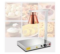 Food Heat Lamp with Infrared Bulb, Stainless Steel Buffet Food Warmer | Available in single to four-head setups with silver, gold, or copper finishes to match your counter