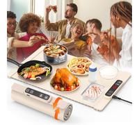 Food Heating Mat, High-Tech Graphene Warming Film, Full Surface Fast Heating Mat with 5 Level Adjustable Temperature and