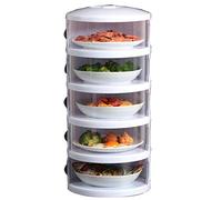 Food Insulation Covers 3/4/5 Layer Transparent Stackable Dustproof Leftovers Storage Container Kitchen Organization Vegetable Covers From Animals For Fridge Covering Garden Cold Weather Dish Box