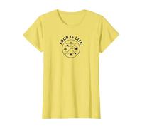 Food is Life: Culinary Wellness Lifestyle T-Shirt, Women, Lemon, XS