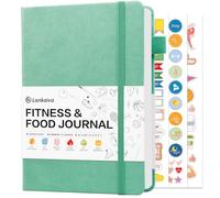 Food Journal & Workout Log Book: Daily Fitness Tracker & Food Diary with Calorie Counter | Exercise Planner Fitness Journal for Gym, Yoga, Weight Loss Goals | Workout Essentials for Women & Men, Green