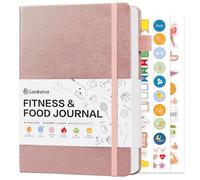Food Journal & Workout Log Book: Daily Fitness Tracker & Food Diary with Calorie Counter | Exercise Planner Fitness Journal for Gym, Yoga, Weight Loss Goals | Workout Essentials for Women & Men, Gold