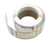 Food Labels - Removable Freezer Labels, Blank Jar Stickers, 1000 Count Bulk Value Roll, Self Adhesive Easy Peel Writing Material, Kitchen Organization Accessory for Meal Prep and Canning Storage