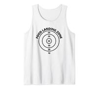 Food Landing Zone Messy Eater Eating Bullseye Target Game Tank Top