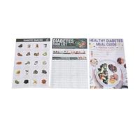 Food List Chart Meal Planner Low Carb Diet Plan Guide for Eating 3 Set Educational Charts Posters for Diabetic, Meal Planner Book
