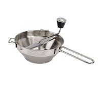 Food Mill Stainless Steel with 3 Grinding Milling Discs, Sauce Mill Food Mill Hand Crank Milling Handle and Stainless Steel Bowl Food Mill for Tomato Sauce Applesauce Puree Mashed Potat