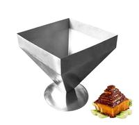 Food Mold | Stainless Steel Pyramid Pagoda Meat Mold - Reusable Shaper Kitchen Metal Mould for Chinese Zongzi Barbecue Cold Salads Rice Picnic