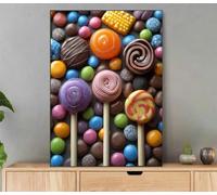 Food Paint by Numbers for Adults with Frame 35x45cm Adult Paint by Numbers Landscape Oil Painting DIY Art Craft Kit with Brushes and Acrylic Pigment for Home Bedroom Wall Decor, Gifts Women Ly2-3924