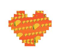 Food Pattern Funny Print Building Brick Puzzles, Family Keepsake Romantic Home Decor Anniversary Birthday Gifts