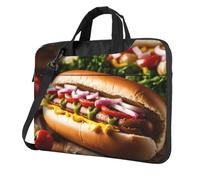 Food Pattern Funny Print Laptop Bag For Ultra-Thin Portable Business Casual Single Shoulder Messenger Bags