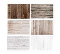 Food Photography Background Set 3pcs 34x22inches/56x86cm Flat Lay Photoshoot Backdrop Double Sided for Photo Studio Product Jewelry Tabletop Blogger Pictures Props, 6 Patterns