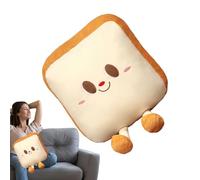 Food Pillow - Plush, Funny Food Plush Doll Soft Hug | Collectible Bread Shaped Stuffed Toy Home Decor Cushion, Plushes Foods Pillow For Bedroom, Kids Room, Birthday, Holiday Present, Huggable Play