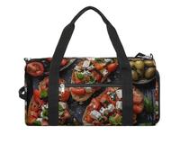 Food Plating Images Gym Bag for Men Women Water Resistant Duffle Bag Travel Lightweight Bag for Travel Sports, white, One Size