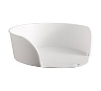 Food Prep Bowls for Cutting Board Under Chopping 2025 Convenient Preparation Tray Side Dish Plate Slide Large Round Table (White, 17.7x17.7x5.5cm)