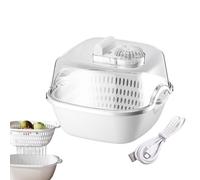 Food Preservation Defroster, Domestic Kitchen 4 in 1 Food Defroster, Fast Defrosting Tray for Meat Foods, Rapid Thaw Defrosting Tray with Dual Layer Draining Basket for Steak, Home Kitchen