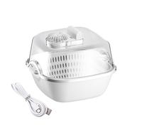 Food Preservation Defroster, Domestic Kitchen 4 in 1 Food Defroster, Fast Defrosting Tray for Meat Foods, Rapid Thaw Defrosting Tray with Dual Layer Draining Basket for Steak, Home Kitchen