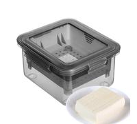 Food Press Strainer, Panel Press, Dishwasher Safe Vegan Food Squeezer, Food Drainer with Drip Tray, Odourless for Delicious Dishes Luckxing