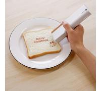 Food Printer for Cookies, Food Handheld Edible Printer, Coffee Latte Printer Wireless Food-Grade Coffee Latte Art Printer Digital Inkjet Photo Selfie Printing Lightweight Printpen,BrownInkCartridges
