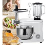 Food Processor 1500W with 6L Blender and Meat Grinder - Multifunctional Stand Mixer for Juicing, Blending, Cooking, Pasta Making and Vegetable Mixing