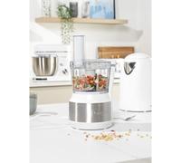 Food Processor 3-in-1 White 600ml Stainless Steel Blade Mini Chopper with Pusher