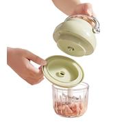 Food Processor | 350 ml Capacity Rechargeable Non-Slip with Handle - Mini Electric Food Processor Chopper for Mashed Chilli Onion Vegetables Home Kitchen Camping Travel Picnic