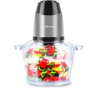 Food Processor Blender Mixer Chopper Meat 2L Glass Bowl Vegetable Grinder Fruits Nut Multi-Functional Sharp Steeliness Steel Blade