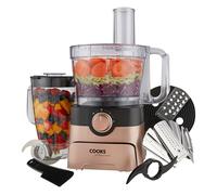 Food Processor Compact Blender Chopper Grater Machine 3.5L 1000W Rose Gold/Black [EEK: A+]