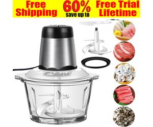 Food Processor Electric Vegetable Chopper Multi Blender Meat Fruit Mixer Kitchen