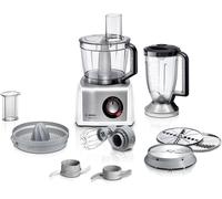 Bosch MC812S734G food processor 1200 W 3.9 L Silver, White