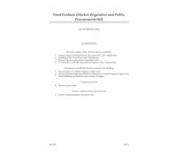 Food Products (Market Regulation and Public Procurement) Bill (House of Commons) HCB 203