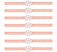 Food Retail Package Seal Labels 9x1 Inch Safe Secure Tamper Evident Labels Hand Made Stickers for Baked Goods Packing and Wrapping 280 Pcs
