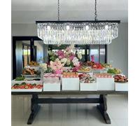 Food Risers ,Buffet Risers 5pcs Acrylic Risers Display stands ,white Acrylic Risers 5 different size ,cake stand,Dessert display stand 35cmX35cm the big one size