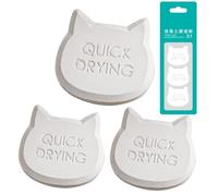 Food Safe Descant - Food Desiccant Packages, Diatom Reusable Earth Packs Dry Dry Absorbent 3X | Cute Cat Head Moisture Absorber, Small Drying Strip