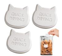 Food Safe Desiccant - Reusable Moisture Packaging 3X | Moisture Absorber Cute Cat Head Small Drying Strip Moisture Storage Food Storage For Stocka