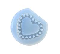 Food Safe Heart-Shaped Pendant Mold, Craft Tool for Resin Charms and Decorative Gifts Designs Heart Pendant Resin Mold