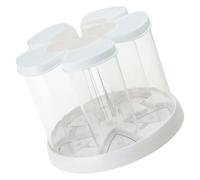 Food Safe Rotating Pantries Organizers with Clear Compartments Sealed Dry Storage Container for Grains Sealed Kitchen Rotating Dispenser for Efficient Cooking Multipurpose Kitchen Storage Safe