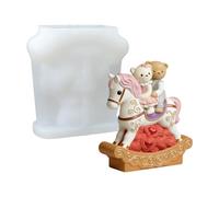 Food Safe Silicone Featuring Bear Rocking Horse Shape Ideal for and Chocolate Making Silicone