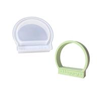 Food Safe Silicone Letter Mold Creative Half Round Design Crafting Supplies for Resin Plaster Wall Decors Flexible Semi-Circular Silicone Mold