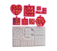 Food Safe Silicone Miniature Lattice Mold Create Detailed Resin Mold for Handmade Jewelry and Decorative Displays Miniature Scene