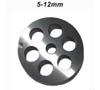 Food Safe Stainless Steel No. 5 Grinder Orifice Plate For Bosch For Bauknecht, Long-Lasting Silver Perforated Disc For Meat, Fish And Vegetables, Easy Clean Detachable Size 5.35cm(12mm)
