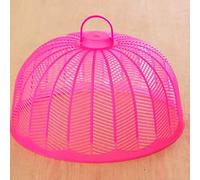 Food Screen Mesh Tent, Strong and Tough, Fine Mesh Design, Food Cover, Best for Kitchen Bowls, Plates, Drinks, Snacks, Fruits with PP Material (Pink)