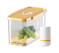 Food Sealed Box - Leakproof Fresh Keeping Container | Airtight Storage Jar - Durable Kitchen Pantry Design, Vegetable Organization Use Lid Lock System Counter Cabinet Fridge Meal Prep Holder Solution