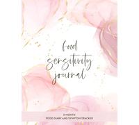 Food Sensitivity Journal: 3-Month Food Diary and Symptom Tracker in 8.5”x11” size | Pink Marble
