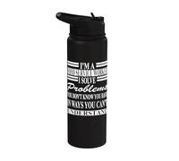 Food Service Worker Apparel | Awesome Funny Workers Design Stainless Steel Insulated Water Bottle