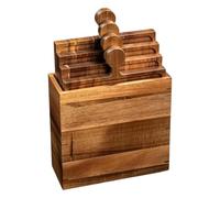 Food Serving Tray - Display Puzzle Serveware with Handles | Large Wooden Serving Platter - Unique Puzzle Style Board for Meat, Cheese, Snack, Cake, Home, Kitchen, Living