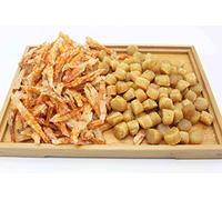 Food Set Dried prawns x Dried Medium Scallops 本港蝦乾 x 日本元貝 (本港虾乾 x 日本元贝) Free Worldwide AIR Mail (Set B (1LB each item))